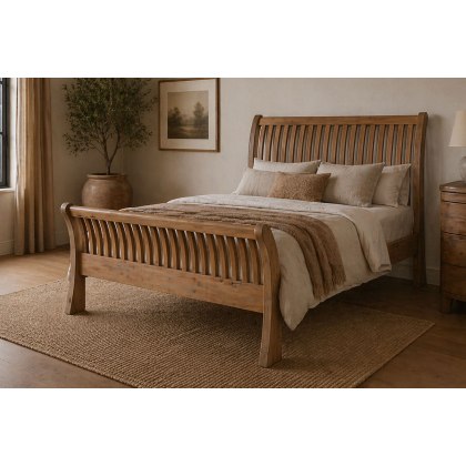Bermuda Reclaimed Wood Slatted Bedframe Bermuda Reclaimed Wood Slatted Bedframe