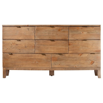 Bermuda Reclaimed Wood 8 Drawer Wide Chest of Drawers Bermuda Reclaimed Wood 8 Drawer Wide Chest of Drawers