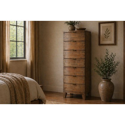 Bermuda Reclaimed Wood 7 Drawer Tall Chest of Drawers Bermuda Reclaimed Wood 7 Drawer Tall Chest of Drawers