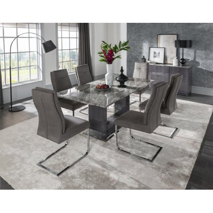 Donatella 1600 Dining Set & 6 Chairs