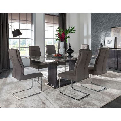 Donatella 1600 Dining Set & 6 Chairs