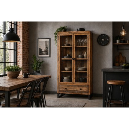 Nixon Reclaimed Wood Display Cabinet Nixon Reclaimed Wood Display Cabinet