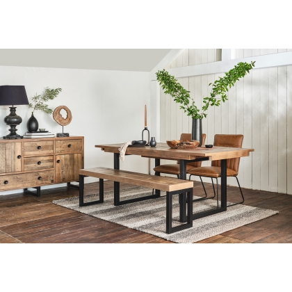 Grant Reclaimed Wood 140cm-180cm Extending Dining Table