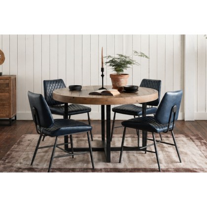 Nixon Reclaimed Wood 120cm Round Dining Table Nixon Reclaimed Wood 120cm Round Dining Table