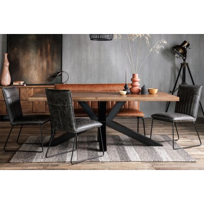 Soho Solid Oak 200cm Holburn Star Base Dining Table Soho Solid Oak 200cm Holburn Star Base Dining Table