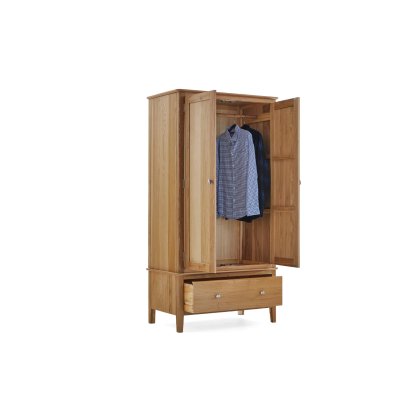 Bath Oak Double Wardrobe Bath Oak Double Wardrobe