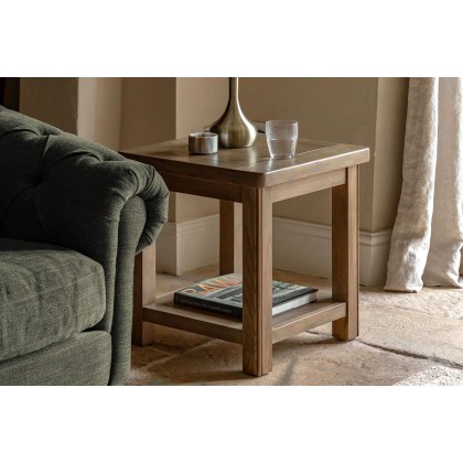 Gallery Direct Hardwick Smoked Oak Side Table Gallery Direct Hardwick Smoked Oak Side Table