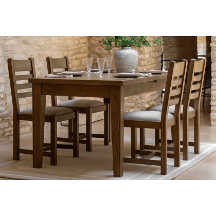 Gallery Direct Hardwick Smoked Oak Ext 160-210cm Dining Table Gallery Direct Hardwick Smoked Oak Ext 160-210cm Dining Table