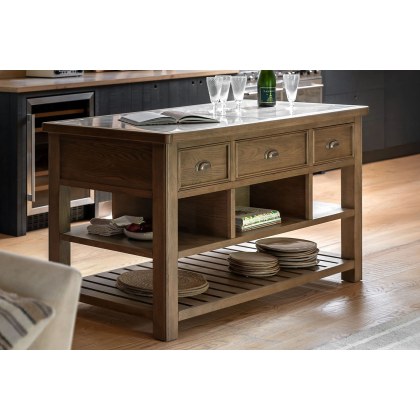 Gallery Direct Hardwick Smoked Oak Kitchen Island Gallery Direct Hardwick Smoked Oak Kitchen Island