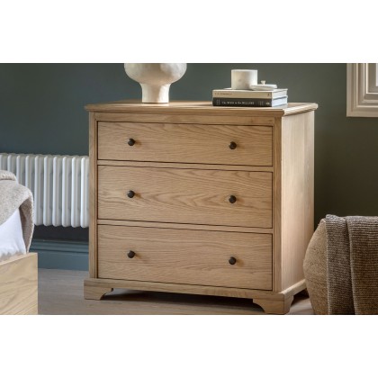 Gallery Direct Malvern Natural Oak 3 Drawer Chest of Drawers Gallery Direct Malvern Natural Oak 3 Drawer Chest of Drawers