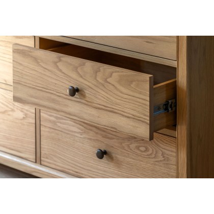 Gallery Direct Malvern Natural Oak 9 Drawer Chest of Drawers Gallery Direct Malvern Natural Oak 9 Drawer Chest of Drawers