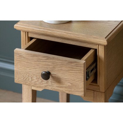 Gallery Direct Malvern Natural Oak 1 Drawer Bedside Table Gallery Direct Malvern Natural Oak 1 Drawer Bedside Table
