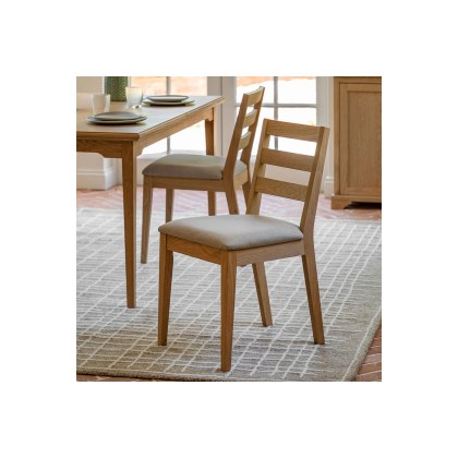 Gallery Direct Malvern Natural Oak Dining Chairs (Pair) Gallery Direct Malvern Natural Oak Dining Chairs (Pair)