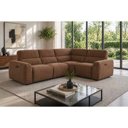 Summer 5 Seater Corner Sofa with Power Recliner and Headrest Summer 5 Seater Corner Sofa with Power Recliner and Headrest