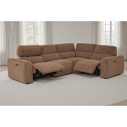 Summer 5 Seater Corner Sofa with Power Recliner and Headrest Summer 5 Seater Corner Sofa with Power Recliner and Headrest