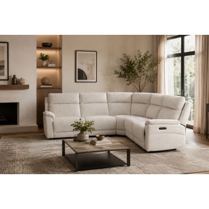 Downtown 6 Seater Corner Sofa with Power Recliner and Headrest Downtown 6 Seater Corner Sofa with Power Recliner and Headrest