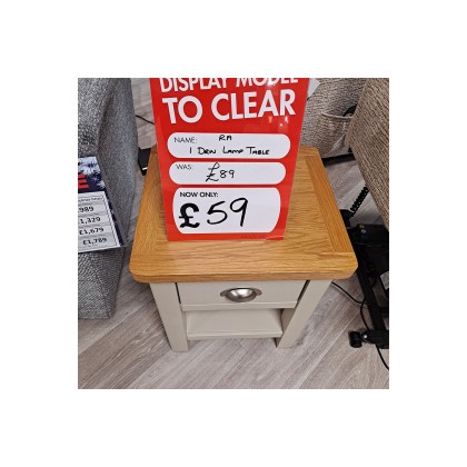 Ex-Display Plymouth - Dorset Painted Oak Truffle Lamp Table Ex-Display Plymouth - Dorset Painted Oak Truffle Lamp Table