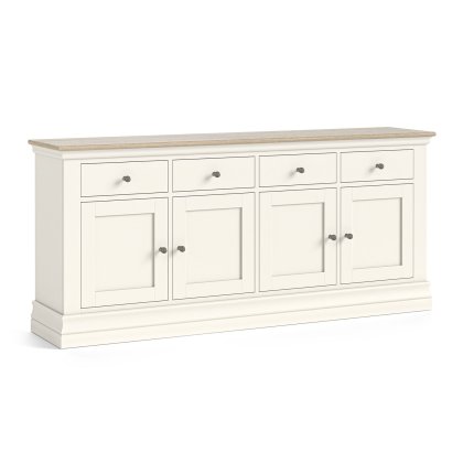 Provence Painted Off-White Oak 167cm Extra Large Sideboard Provence Painted Off-White Oak 167cm Extra Large Sideboard