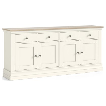 Provence Painted Off-White Oak 167cm Extra Large Sideboard Provence Painted Off-White Oak 167cm Extra Large Sideboard