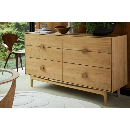G Plan Larsen Oak 6 Drawer Wide Chest of Drawers G Plan Larsen Oak 6 Drawer Wide Chest of Drawers