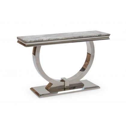 Arianna Grey Marble Console Table