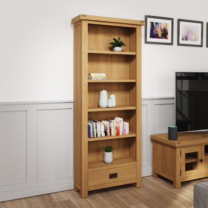 Light Rustic Oak Medium Bookcase