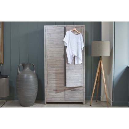 Tuscan Springs Reclaimed Wood Double Wardrobe Tuscan Springs Reclaimed Wood Double Wardrobe