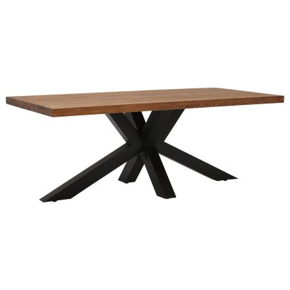 Soho Solid Oak 240cm Holburn Star Base Dining Table Soho Solid Oak 240cm Holburn Star Base Dining Table