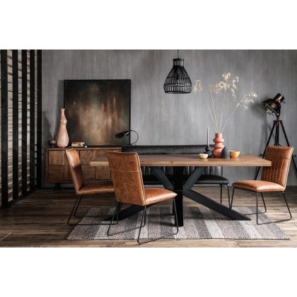 Soho Solid Oak 240cm Holburn Star Base Dining Table Soho Solid Oak 240cm Holburn Star Base Dining Table