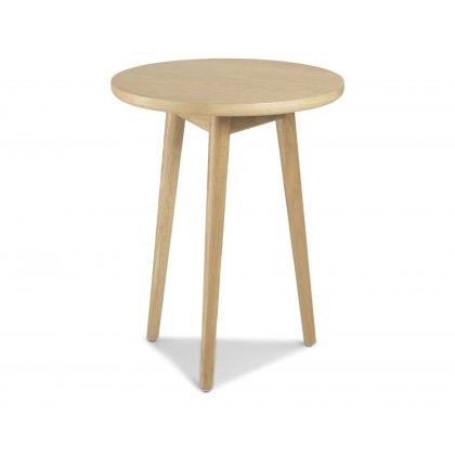 Henley Solid Oak Circular Lamp Table