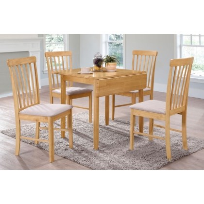 Alaska Oak Square Drop Leaf Dining Table Set & 2 Chairs Alaska Oak Square Drop Leaf Dining Table Set & 2 Chairs