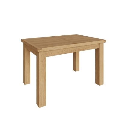 Light Rustic Oak 1.25m Butterfly Extending Table