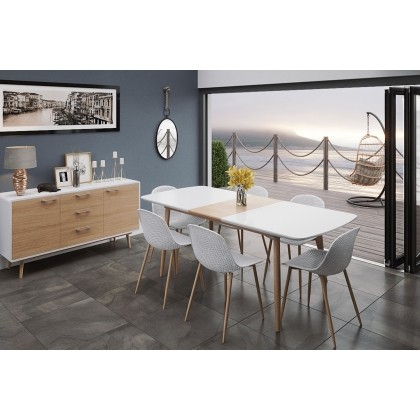 Princeton High Gloss White Large Sideboard Princeton High Gloss White Large Sideboard