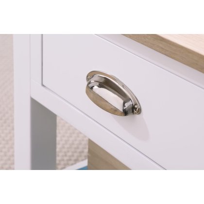 Chester Oak Painted White - Corner TV Unit 90cm Wide| F&B All White Chester Oak Painted White - Corner TV Unit 90cm Wide| F&B All White