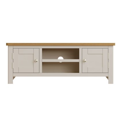 Oak City - Dorset Oak 120cm Large TV Unit For Screens Up To 55" | Truffle Grey Oak City - Dorset Oak 120cm Large TV Unit For Screens Up To 55" | Truffle Grey