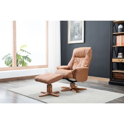 Dublin Swivel Recliner Chair and Stool Dublin Swivel Recliner Chair and Stool