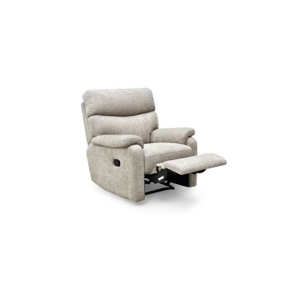 Monet Manual Recliner Chair in Mink Fabric - STOCK Monet Manual Recliner Chair in Mink Fabric - STOCK