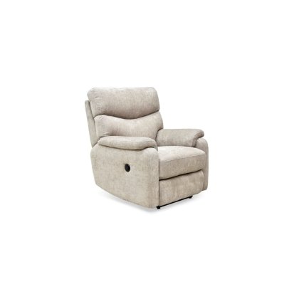 Monet Power Recliner Chair in Mink Fabric - STOCK Monet Power Recliner Chair in Mink Fabric - STOCK