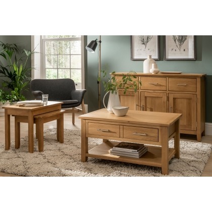 Chester Oak Low Bookcase 70cm Wide Chester Oak Low Bookcase 70cm Wide