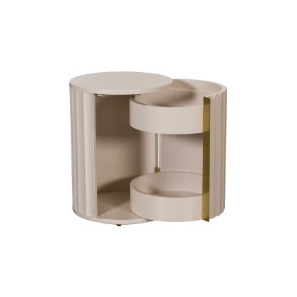 Lily Painted Mahogany Bedside (Right) Lily Painted Mahogany Bedside (Right)