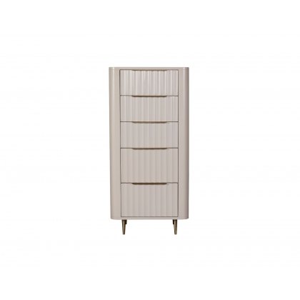 Lily Painted Mahogany 5 Drawer Tall Chest of Drawers Lily Painted Mahogany 5 Drawer Tall Chest of Drawers