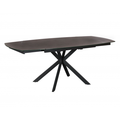 Denver Ceramic 140cm-200cm Extending Dining Table (Dark Grey)