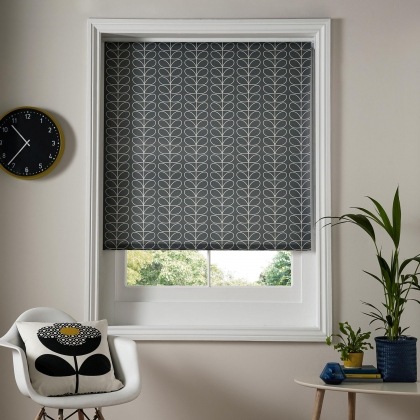 Orla Kiely - Linear Stem Cool Grey Roller Blinds Orla Kiely - Linear Stem Cool Grey Roller Blinds