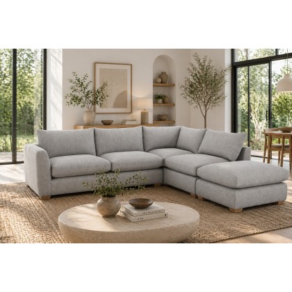 Metz 5 Seater L Shaped Sectional Corner Chaise Sofa Metz 5 Seater L Shaped Sectional Corner Chaise Sofa
