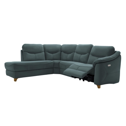 G Plan Jackson LHF Leather Corner Chaise Sofa