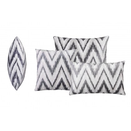 Scatter Cushion in Kilvington Chevron Charcoal Scatter Cushion in Kilvington Chevron Charcoal
