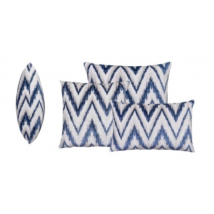 Scatter Cushion in Kilvington Chevron Navy Scatter Cushion in Kilvington Chevron Navy