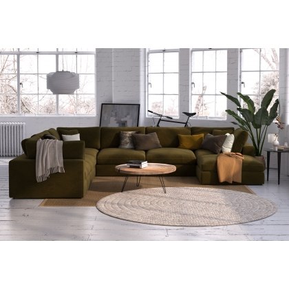 Utopia Modular Large 6 Seater Corner Sofa with Stool Utopia Modular Large 6 Seater Corner Sofa with Stool