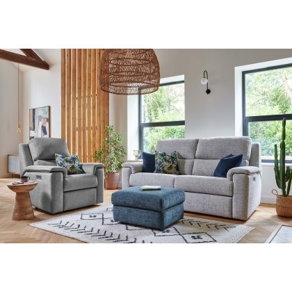 G Plan Harper Fabric Lumbar Recliner Small Sofa G Plan Harper Fabric Lumbar Recliner Small Sofa