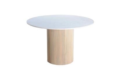 Reed Mango Wood & Marble 120cm Round Dining Table Reed Mango Wood & Marble 120cm Round Dining Table